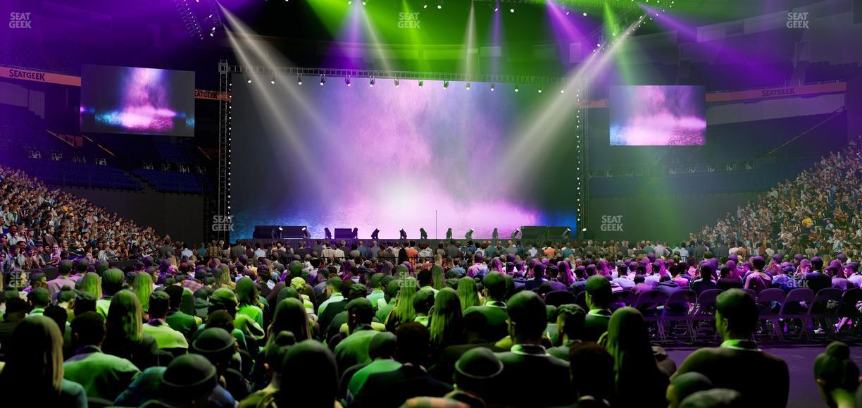 Bridgestone Arena - Section Floor 6 Seat View