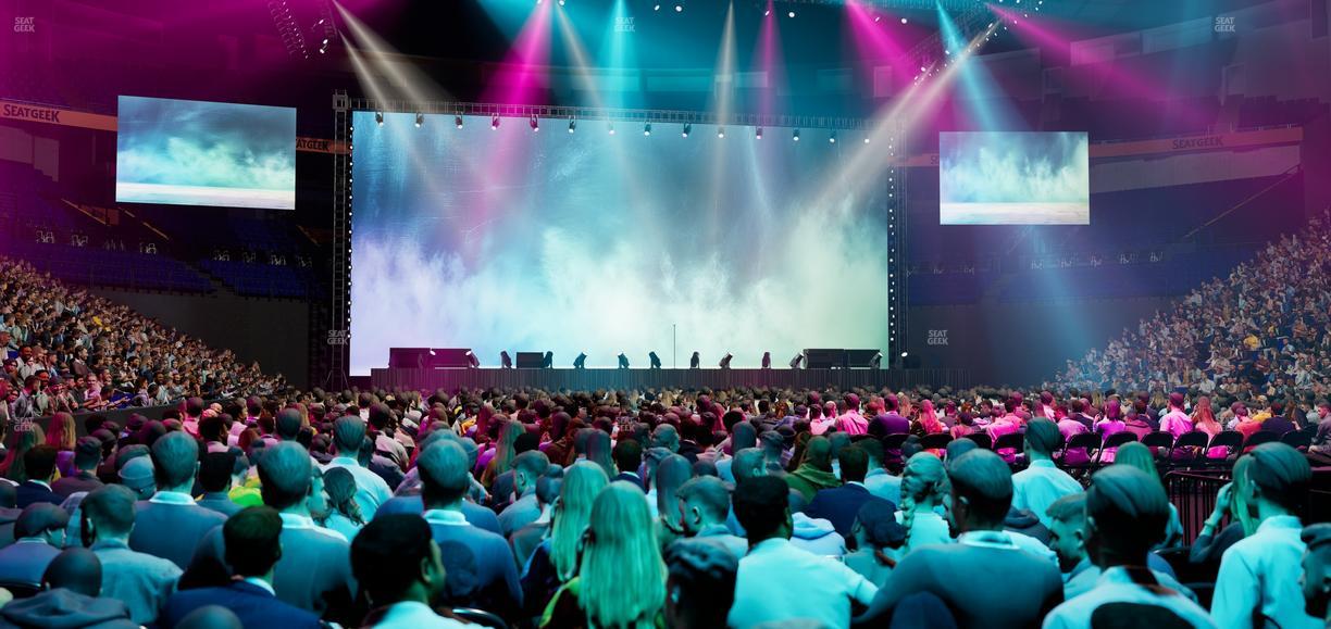Bridgestone Arena - Section Floor 8 Seat View