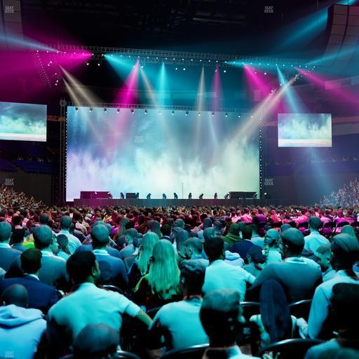 Bridgestone Arena - Section Floor 8 Seat View