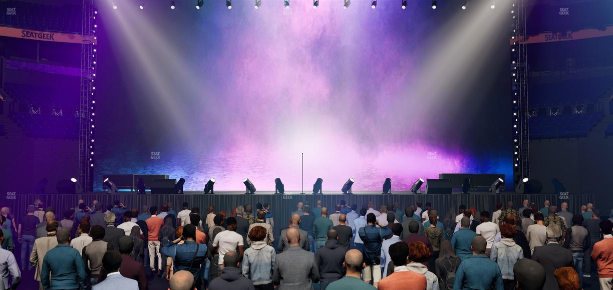 Bridgestone Arena - Section Ga Floor Seat View