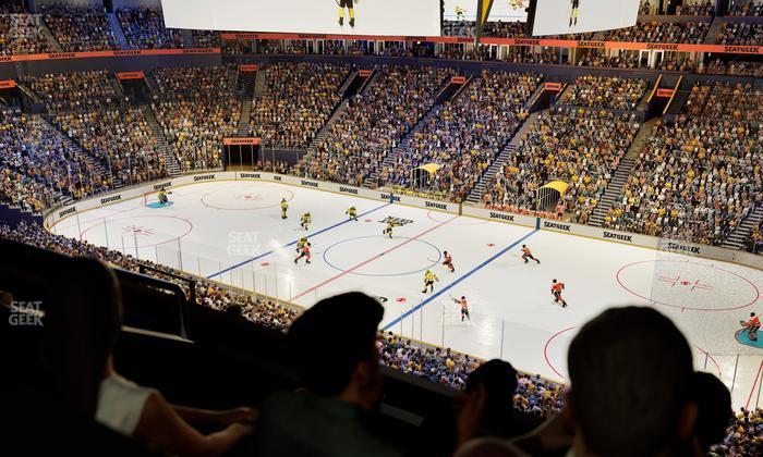 Bridgestone Arena - Section Suite Club 39 Seat View