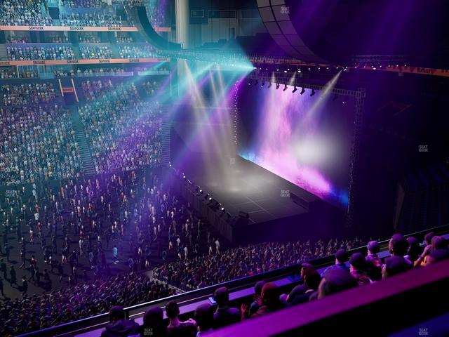 Bridgestone Arena - Section Suite Club 43 Seat View