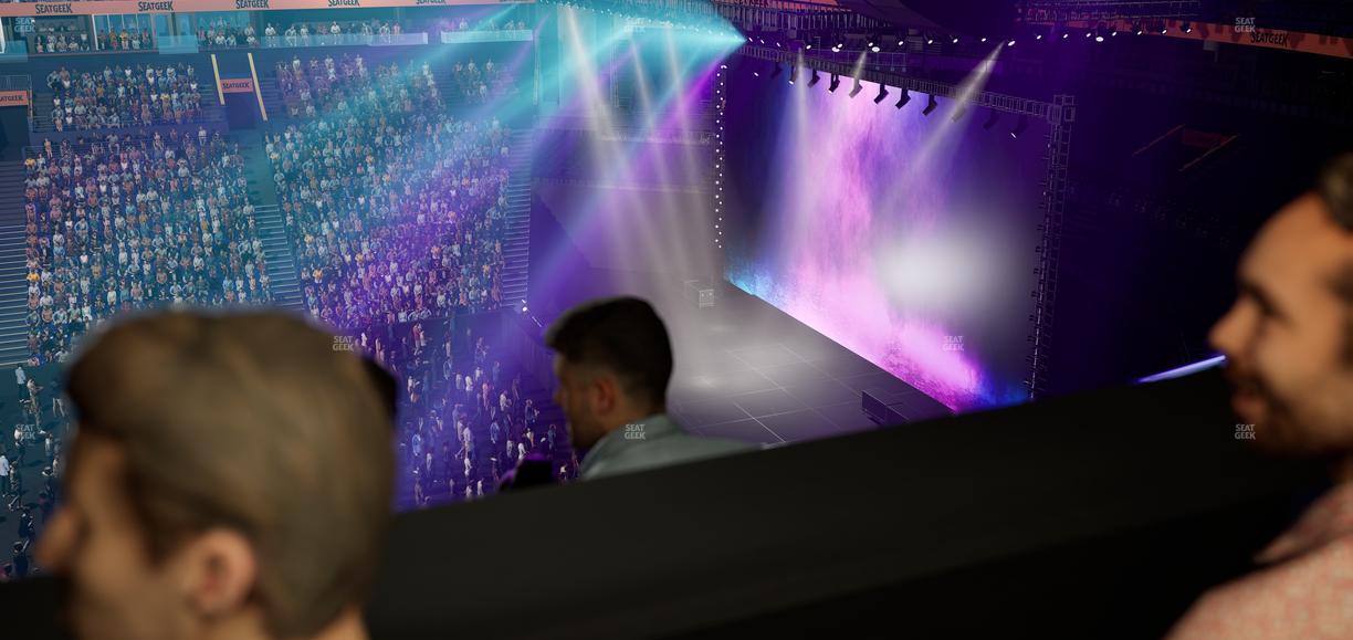 Bridgestone Arena - Section Suite Club 43 Seat View