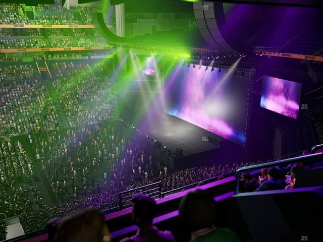 Bridgestone Arena - Section Suite Club 44 Seat View