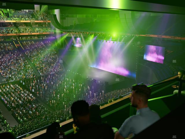 Bridgestone Arena - Section Suite Club 46 Seat View