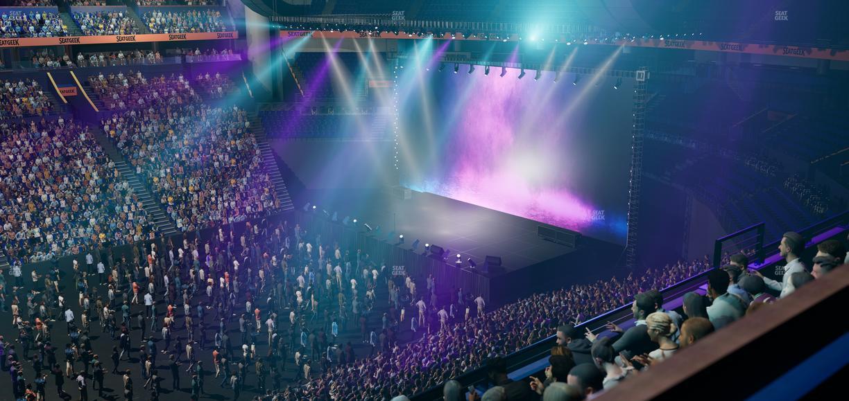 Bridgestone Arena - Section Suite Club 46 Seat View