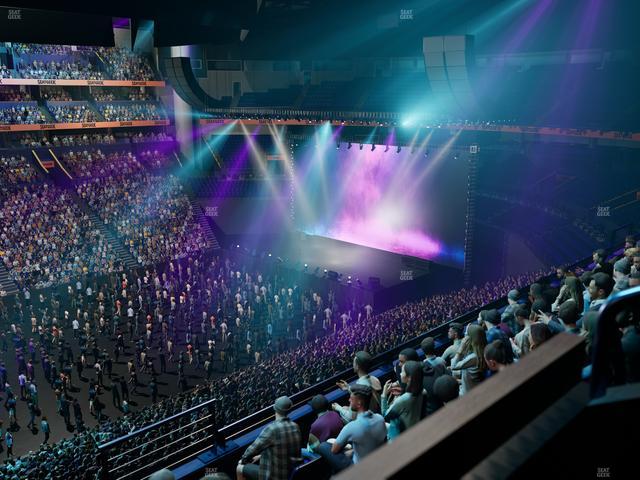 Bridgestone Arena - Section Suite Club 47 Seat View