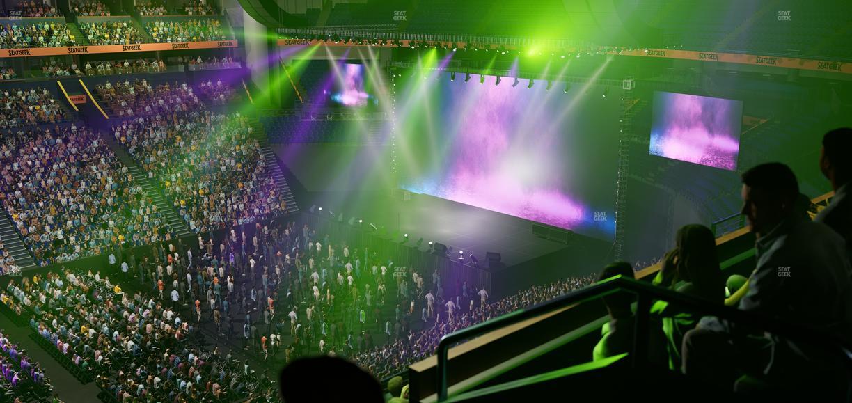 Bridgestone Arena - Section Suite Club 47 Seat View