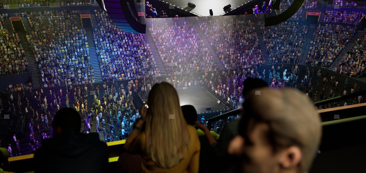 Bridgestone Arena - Section Suite Club 47 Seat View