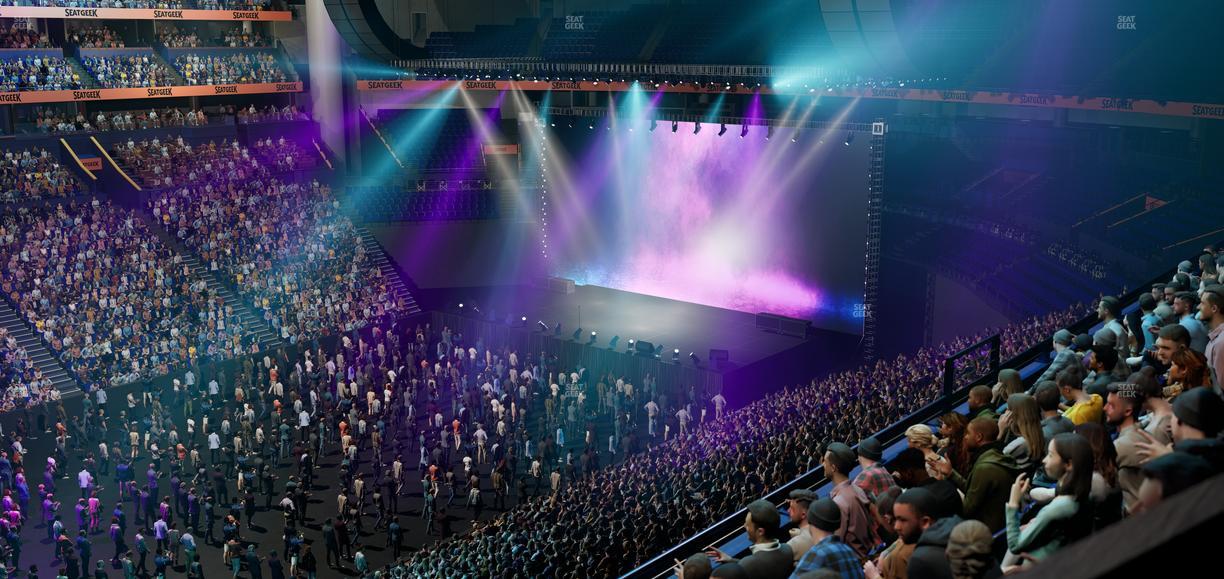 Bridgestone Arena - Section Suite Club 48 Seat View