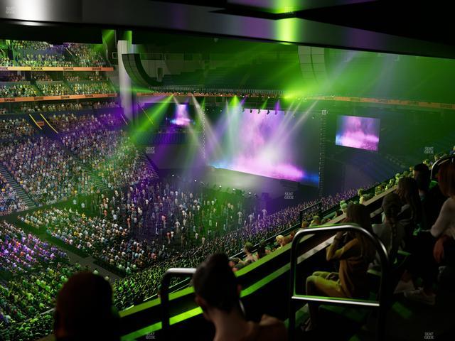 Bridgestone Arena - Section Suite Club 48 Seat View