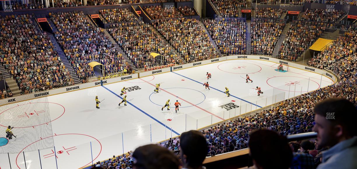 Bridgestone Arena - Section Suite Club 49 Seat View