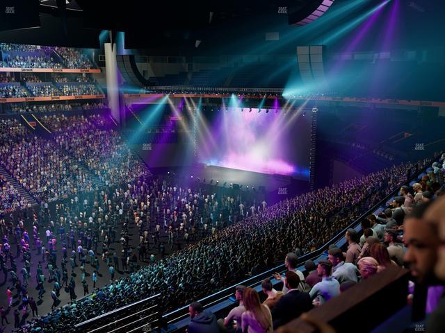 Bridgestone Arena - Section Suite Club 49 Seat View