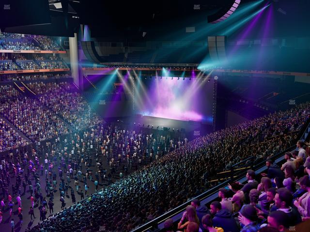 Bridgestone Arena - Section Suite Club 50 Seat View