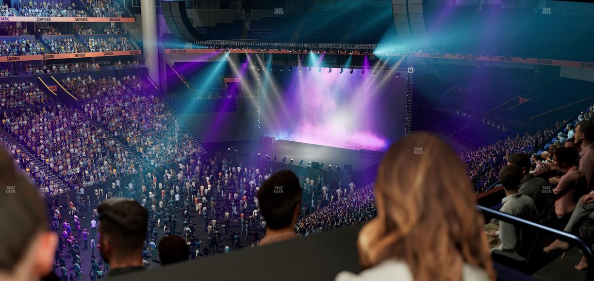 Bridgestone Arena - Section Suite Club 50 Seat View