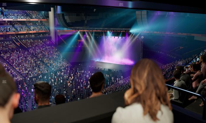 Bridgestone Arena - Section Suite Club 50 Seat View