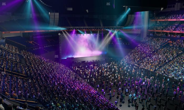 Bridgestone Arena - Section Suite Club 56 Seat View