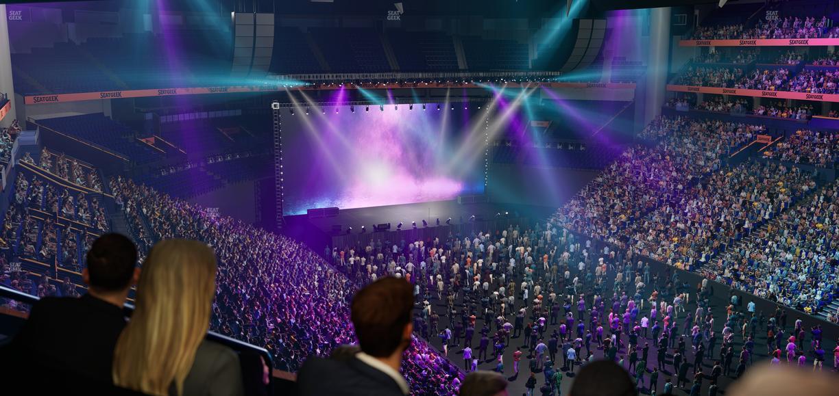 Bridgestone Arena - Section Suite Club 56 Seat View