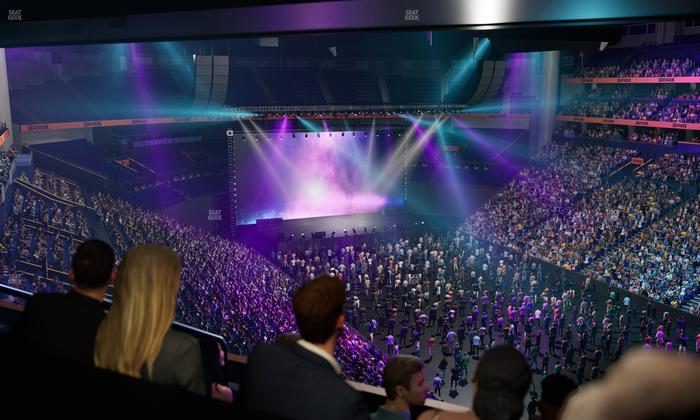 Bridgestone Arena - Section Suite Club 56 Seat View