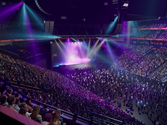 Bridgestone Arena - Section Suite Club 58 Seat View