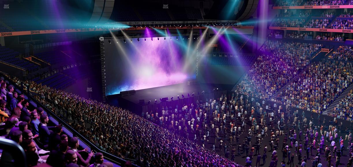 Bridgestone Arena - Section Suite Club 60 Seat View