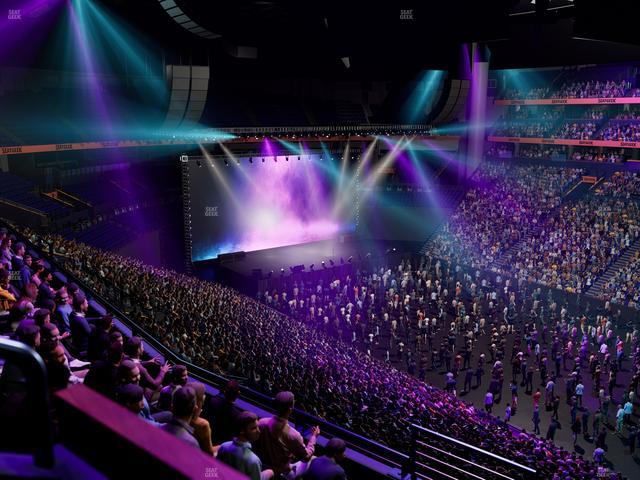 Bridgestone Arena - Section Suite Club 60 Seat View