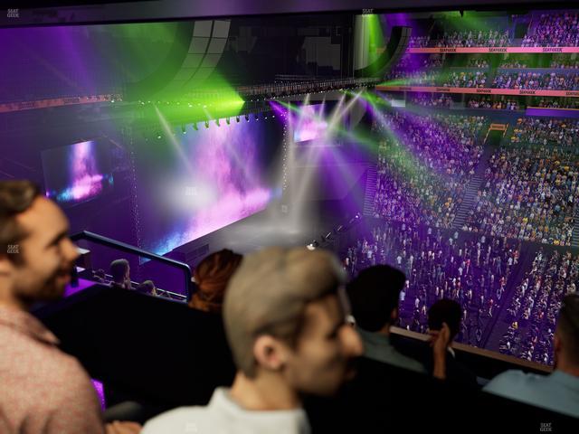 Bridgestone Arena - Section Suite Club 63 Seat View