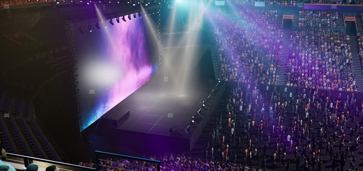 Bridgestone Arena - Section Suite Club 65 Seat View