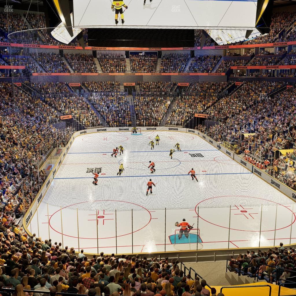 Bridgestone Arena - Section Table 3 Seat View