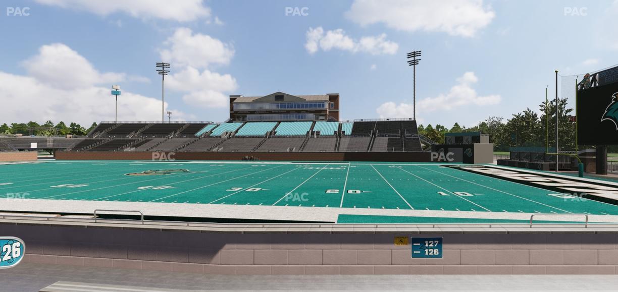 Brooks Stadium - Section 127 Seat View