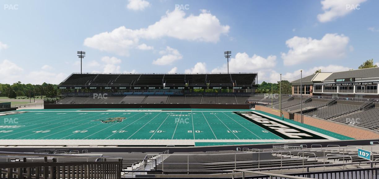 Brooks Stadium - Section 208 Seat View