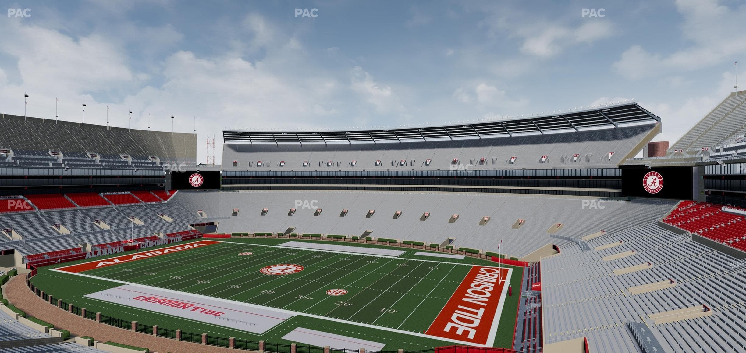 Bryant-Denny Stadium - Section Champions Club 3 Seat View