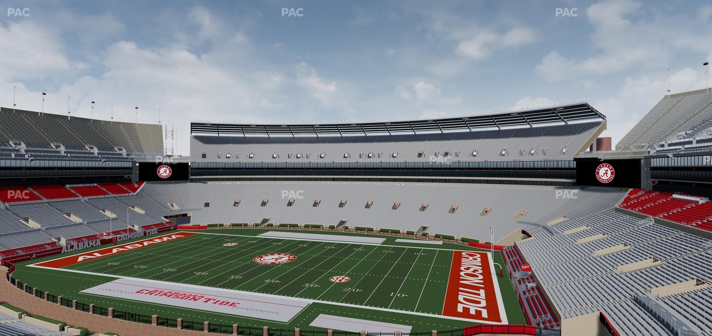 Bryant-Denny Stadium - Section Champions Club 4 Seat View