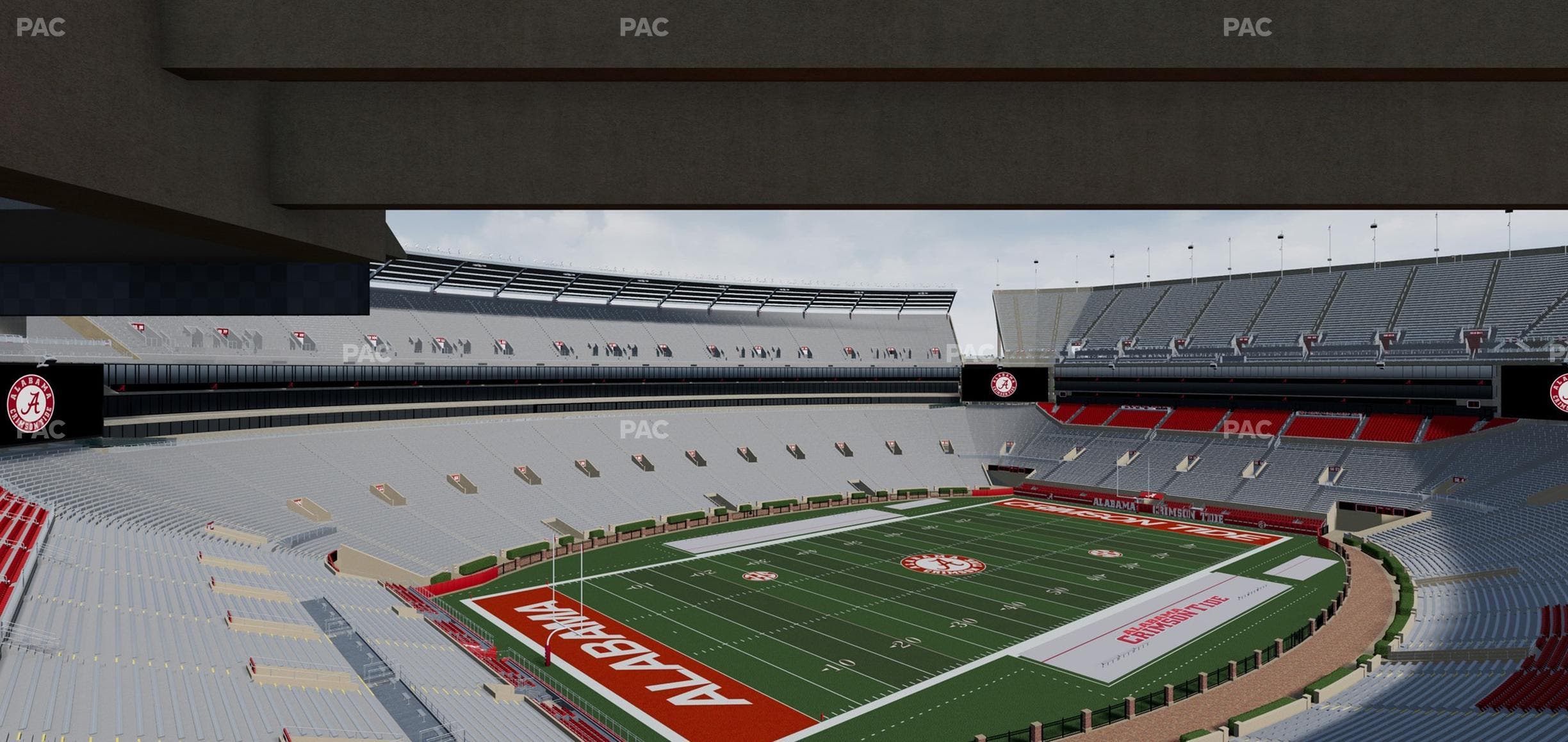 Bryant-Denny Stadium - Section Champions Club 8 Seat View