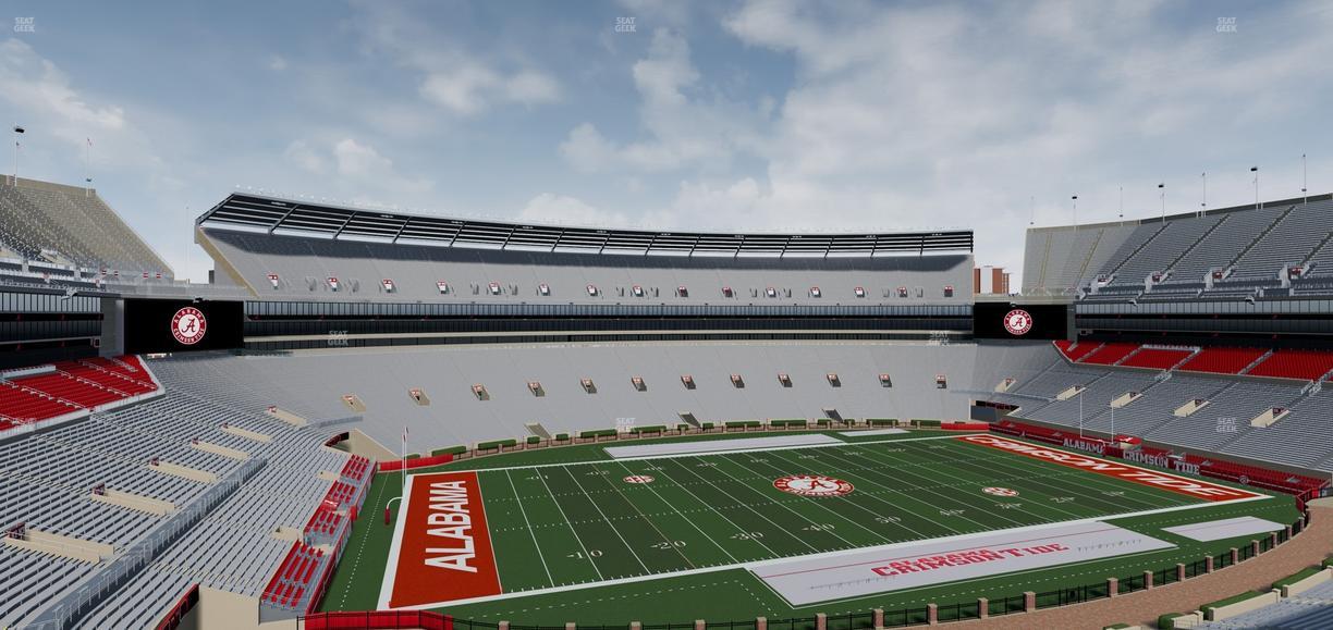 Bryant-Denny Stadium - Section North Champions Club 5 Seat View