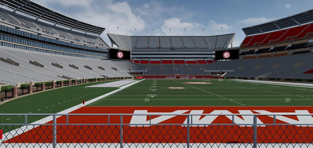 Bryant-Denny Stadium - Section North Field Suite Seat View