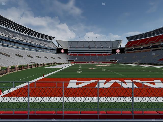 Bryant-Denny Stadium - Section North Field Suite Seat View