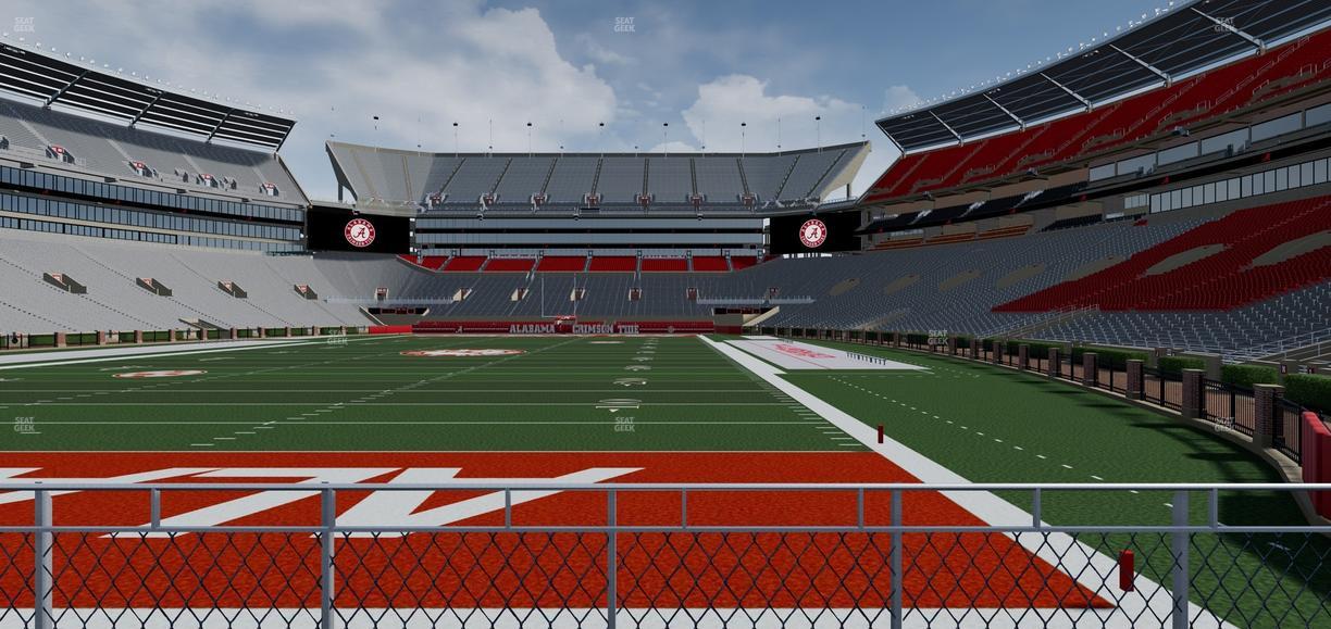 Bryant-Denny Stadium - Section North Field Suite Seat View