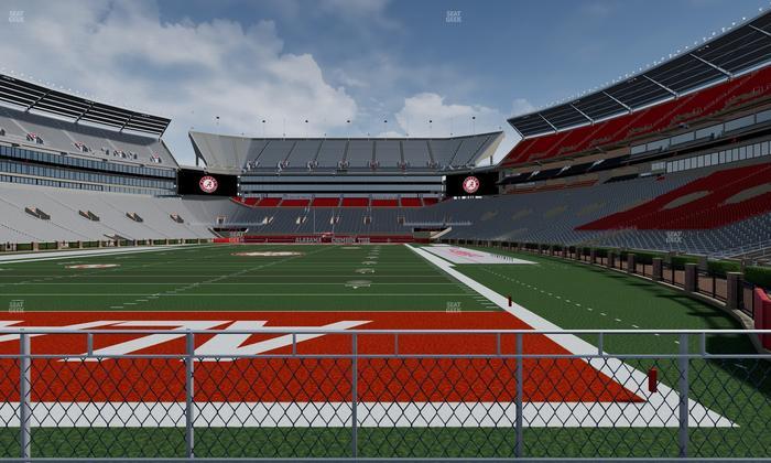 Bryant-Denny Stadium - Section North Field Suite Seat View