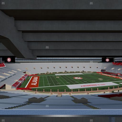 Bryant-Denny Stadium - Section North Terrace Club 3 Seat View