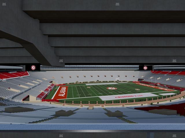 Bryant-Denny Stadium - Section North Terrace Club 3 Seat View