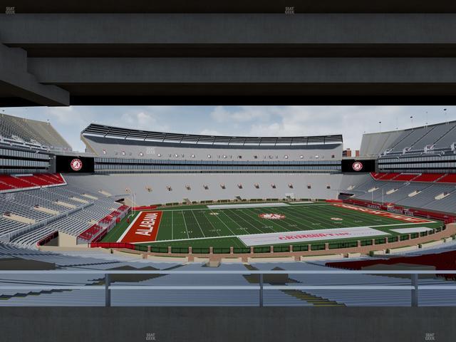 Bryant-Denny Stadium - Section North Terrace Club 3 Seat View