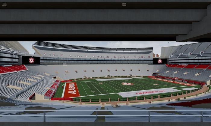 Bryant-Denny Stadium - Section North Terrace Club 4 Seat View