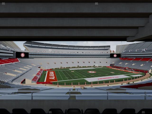 Bryant-Denny Stadium - Section North Terrace Club 4 Seat View