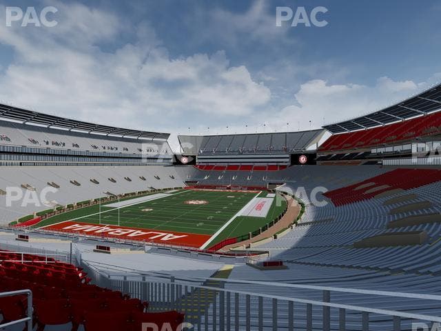 Bryant-Denny Stadium - Section North Zone 1 Seat View