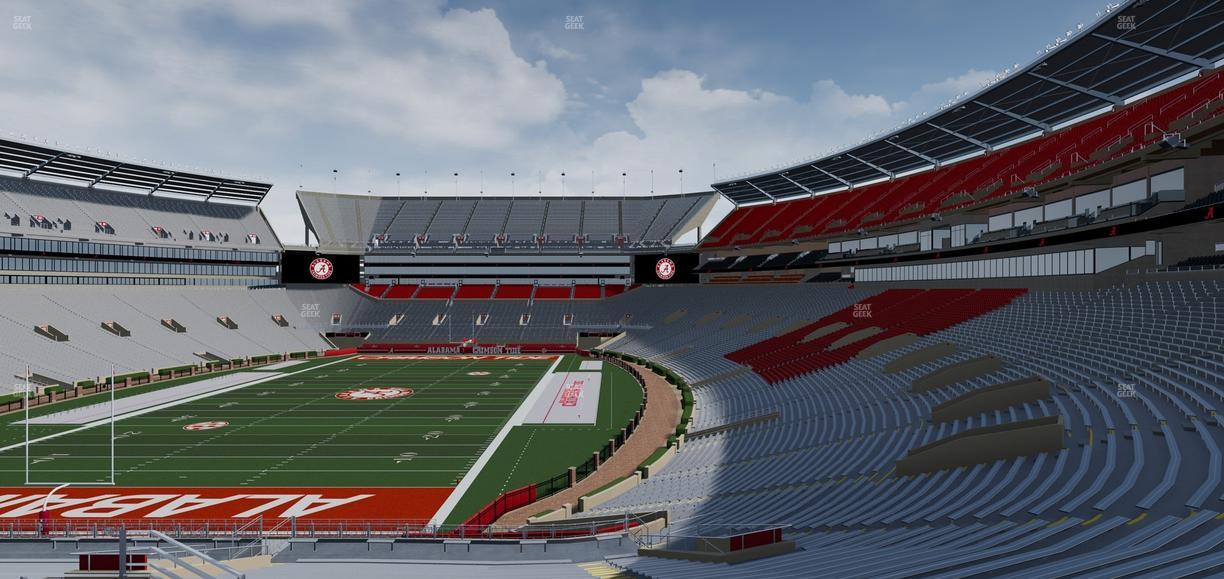 Bryant-Denny Stadium - Section North Zone 10 Seat View
