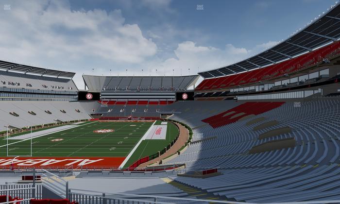 Bryant-Denny Stadium - Section North Zone 10 Seat View