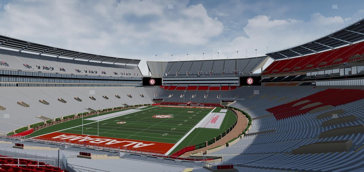 Bryant-Denny Stadium - Section North Zone 11 Seat View