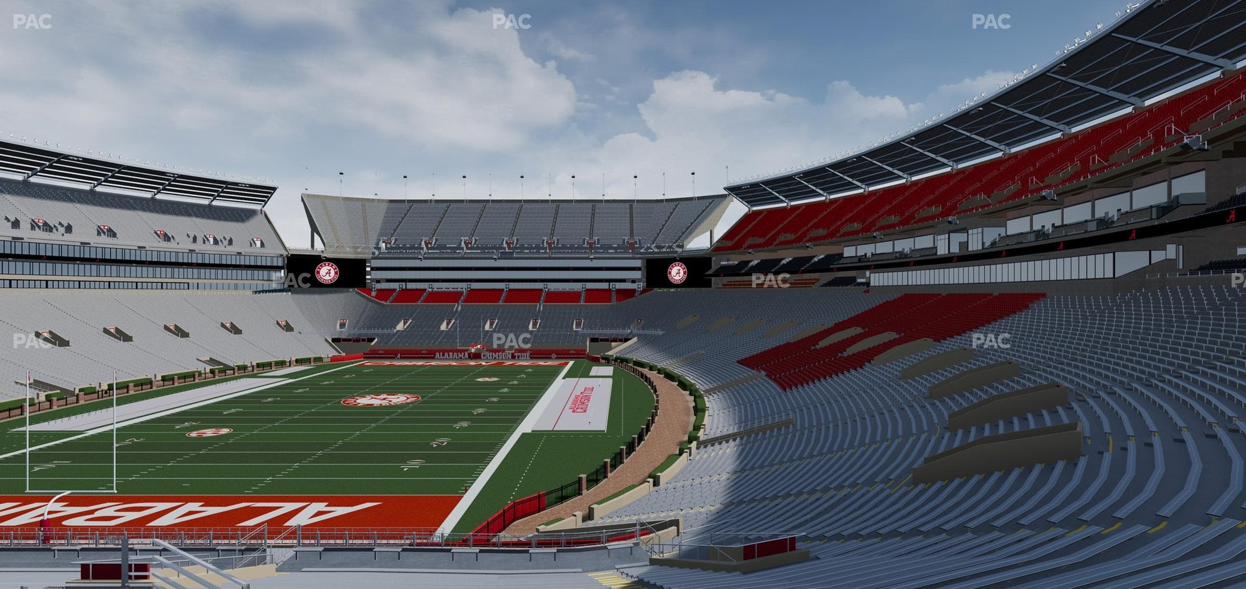 Bryant-Denny Stadium - Section North Zone 2 Seat View