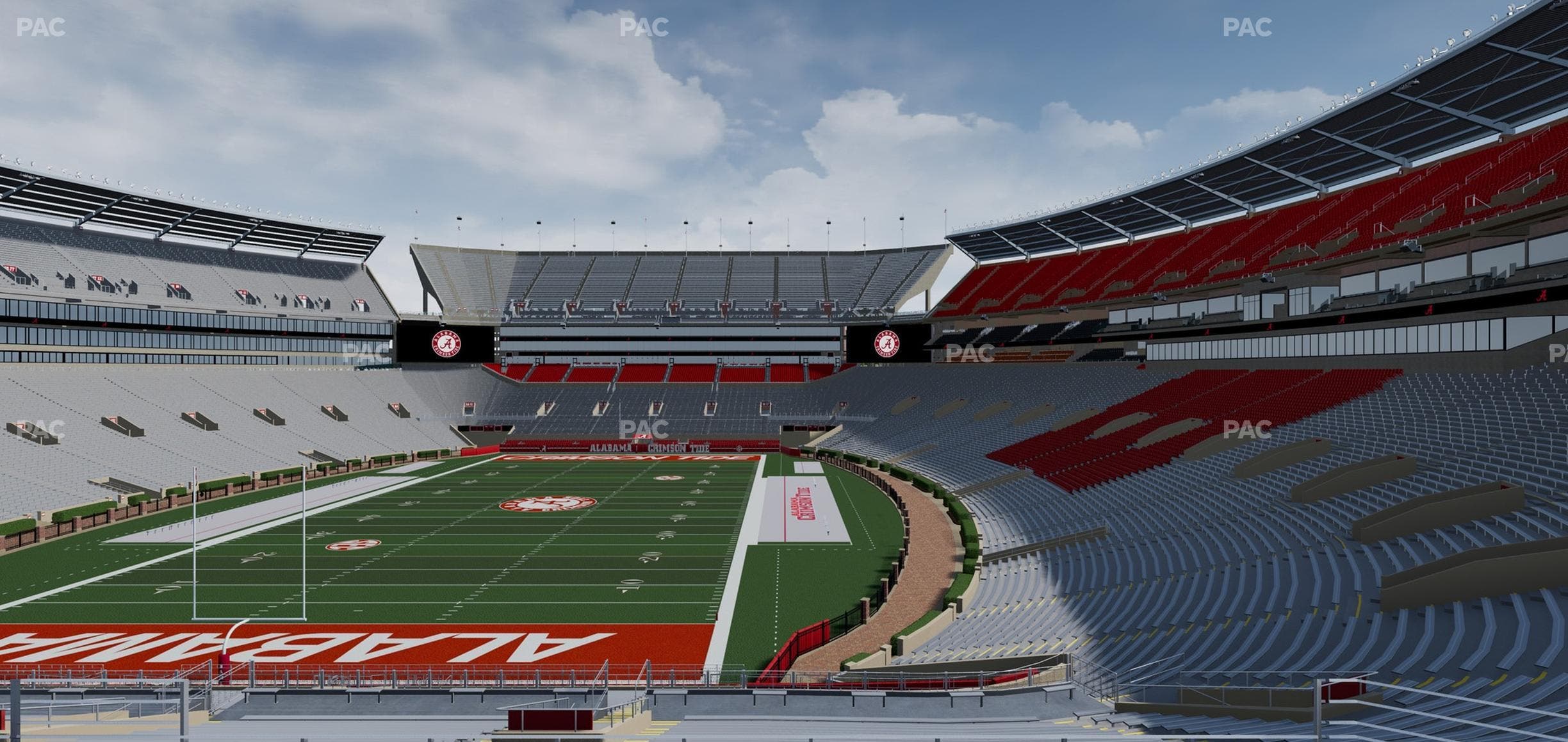 Bryant-Denny Stadium - Section North Zone 3 Seat View